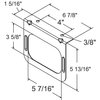 Abrams 5" x 3" L Shape Mounting Bracket for 5" x 3" Rectangular STT Light TLLB-5S